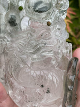 Load image into Gallery viewer, Lodolite Quartz Dragon Carving
