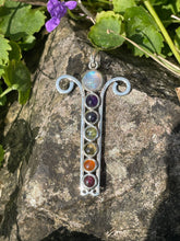 Load image into Gallery viewer, Silver Chakra Pendant
