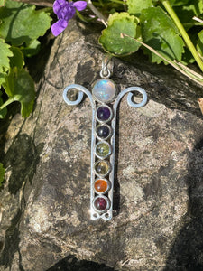 Silver Chakra Pendant