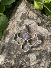 Load image into Gallery viewer, 925 Sterling Silver Amethyst Angel Pendant
