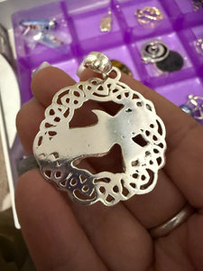 925 Sterling Silver Raven Pendant