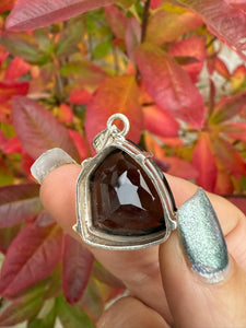 Faceted Smoky Quartz 925 Sterling Silver Pendant