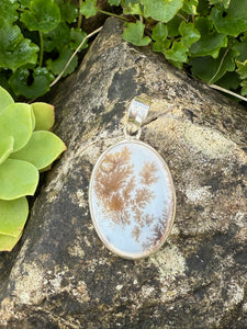 Sterling Silver Dendritic Agate Pendant