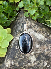 Load image into Gallery viewer, Botswana Agate Silver Pendant
