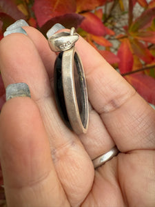 Botswana Agate Silver Pendant