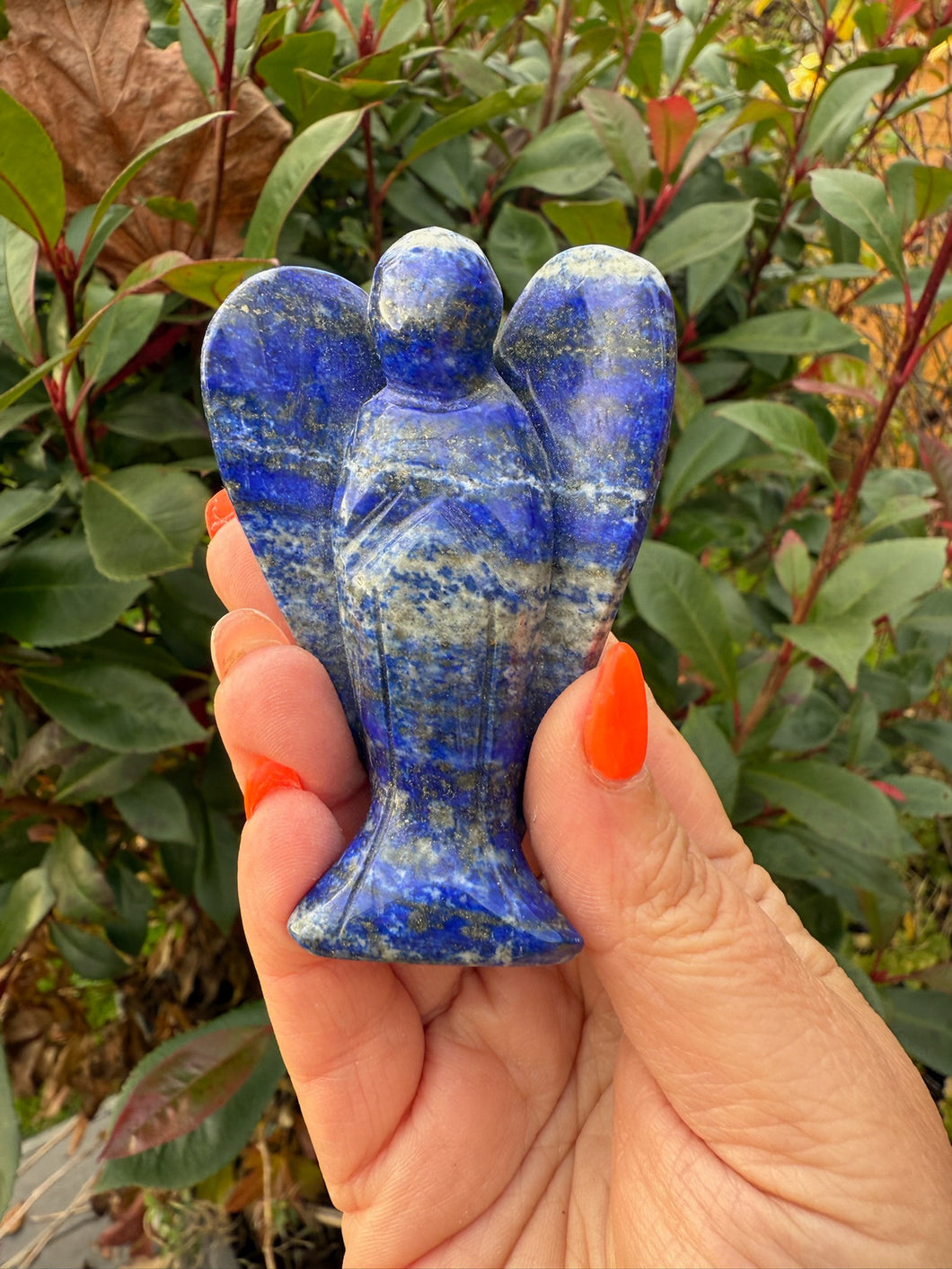 Lapis Lazuli Angel Carving