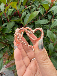 Rose Gold Coloured Triple Heart Sphere Stand