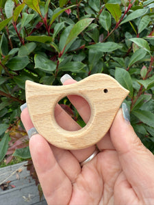 Wooden Bird Sphere Stand