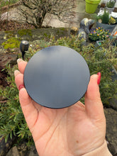 Load image into Gallery viewer, Black Obsidian Scrying Mirror 8cm or 3.1inch Diameter
