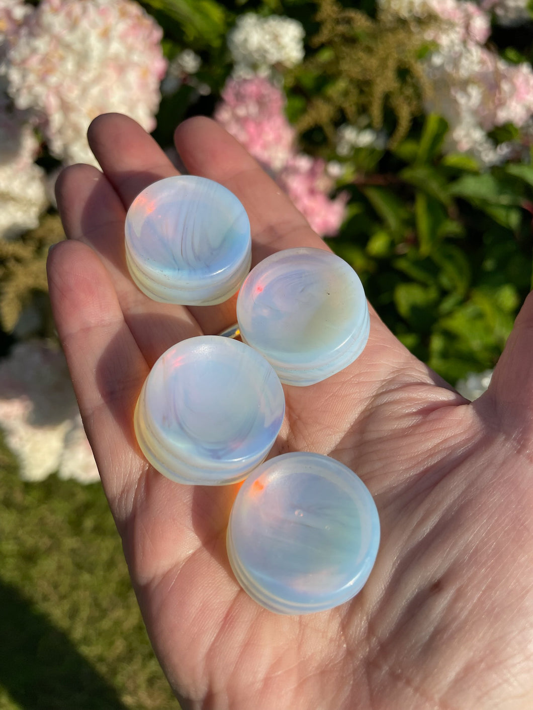 4 Opalite Sphere Stands