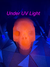 Load image into Gallery viewer, Kunzite Skull Carving UV Reactive
