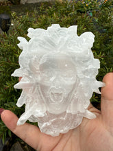 Load image into Gallery viewer, Satin Spar Medusa Carving
