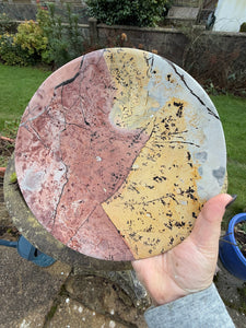 Large Picture Jasper Plate  Carving