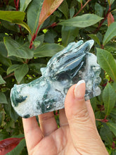 Load image into Gallery viewer, Moss Agate Dragon Head
