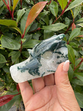 Load image into Gallery viewer, Moss Agate Dragon Head
