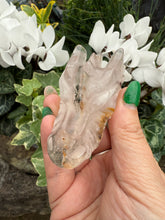 Load image into Gallery viewer, Garden Quartz Lodolite Carved Dragon Head
