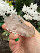 Load image into Gallery viewer, Garden Quartz Lodolite Carved Dragon Head
