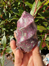 Load image into Gallery viewer, Rubellite and Pink Tourmaline Freeform Flame Carving
