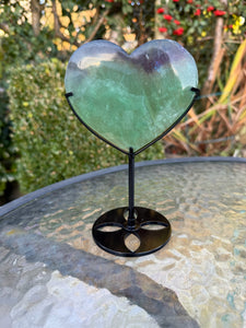 Fluorite Heart Carving