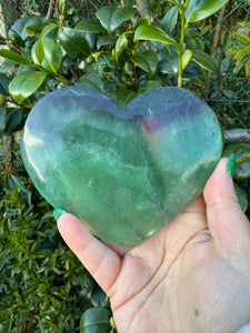 Fluorite Heart Carving