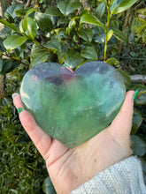 Load image into Gallery viewer, Fluorite Heart Carving
