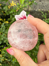 Load image into Gallery viewer, Clear Rose Quartz Palmstone
