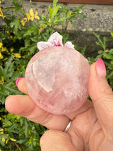 Load image into Gallery viewer, Clear Rose Quartz Palmstone
