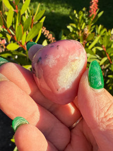 High Quality Large Pink Opal Tumblestone from Peru