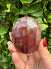 Load image into Gallery viewer, Large Fire Hematite Quartz Palmstone
