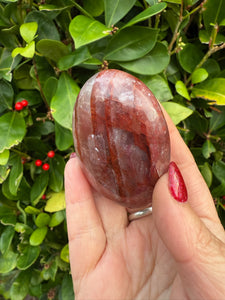 Large Fire Hematite Quartz Palmstone