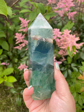 Load image into Gallery viewer, Green and Blue Fluorite Tower
