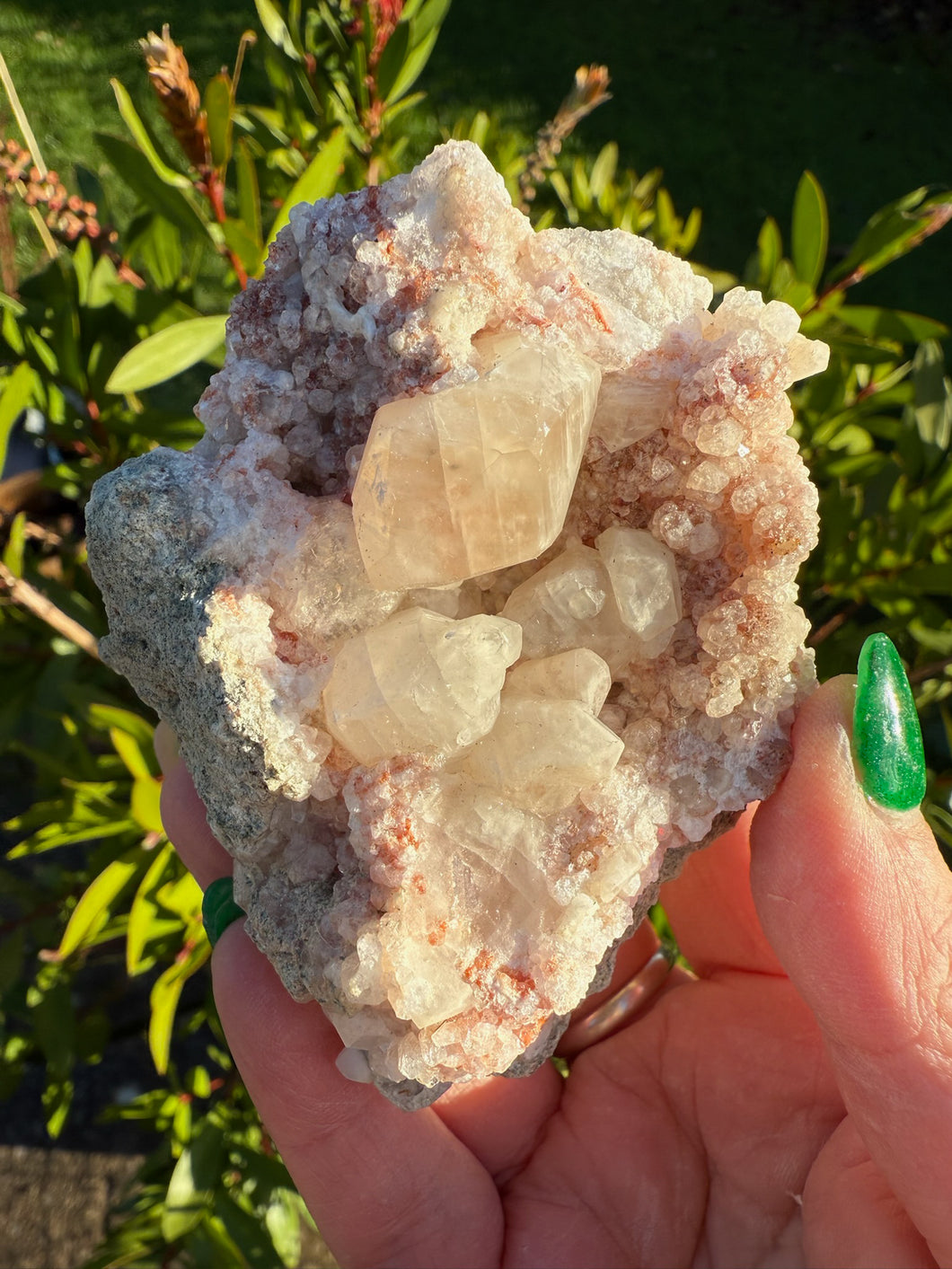 Calcite and Analcime Specimen from UK