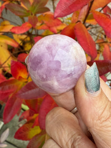 UV Reactive Kunzite Sphere