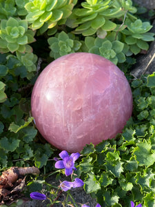 Large Rose Quartz Sphere