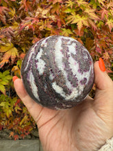 Load image into Gallery viewer, Incredible Fluorite and Quartz Sphere 8.2cm Diameter
