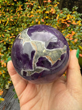 Load image into Gallery viewer, Amethyst with Pyrite Sphere
