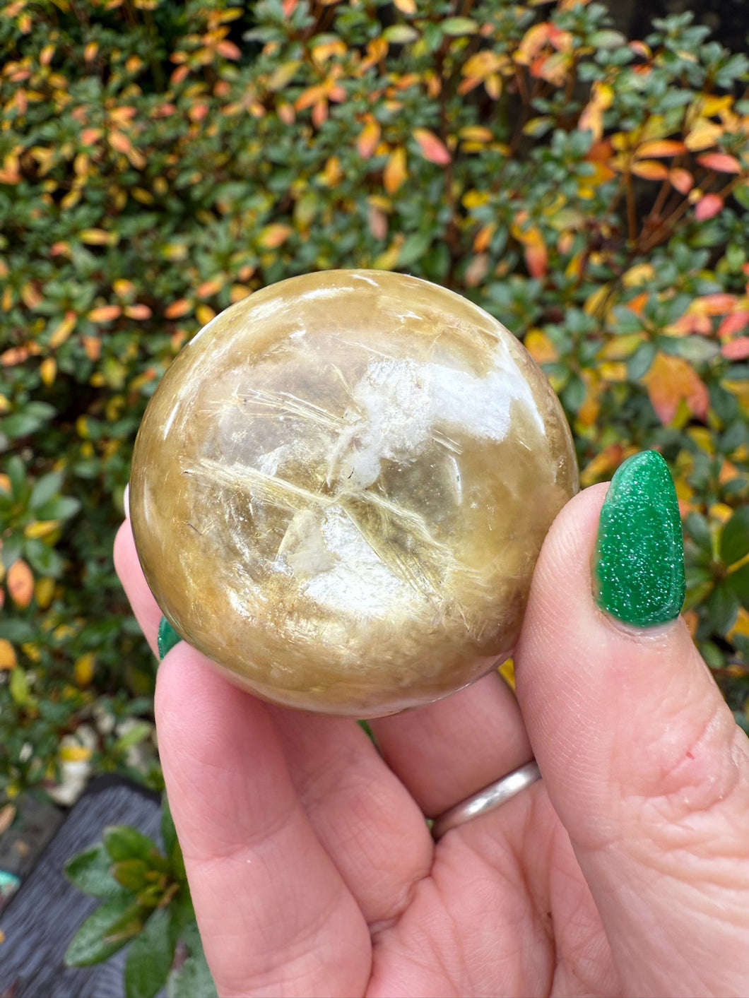 Golden Mica Sphere