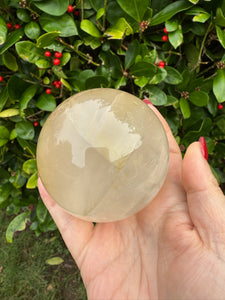 Large Golden Healer Quartz Sphere with Dendrites