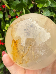 Large Golden Healer Quartz Sphere with Dendrites