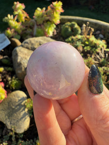 UV Reactive Kunzite Sphere with Sheen