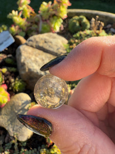 Small Rutielated Quartz Sphere