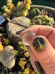 Small Rutielated Quartz Sphere