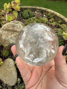 Quartz Sphere with Rainbows and Phantom