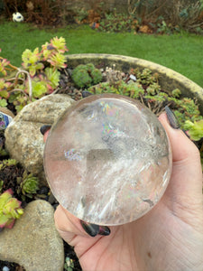 Quartz Sphere with Rainbows and Phantom