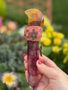 Yellow Fluorite and Fluorite Manifestation Wand