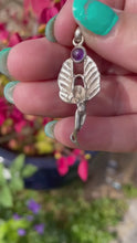 Load and play video in Gallery viewer, 925 Sterling Silver Goddess Pendant with Amethyst
