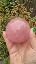 Load and play video in Gallery viewer, Rose Quartz Sphere
