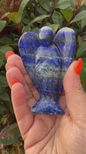 Load and play video in Gallery viewer, Lapis Lazuli Angel Carving
