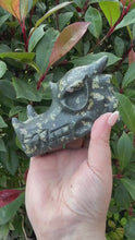 Load and play video in Gallery viewer, Porphyry Chinese Writing Stone Dragon Head
