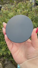 Load and play video in Gallery viewer, Black Obsidian Scrying Mirror 8cm or 3.1inch Diameter
